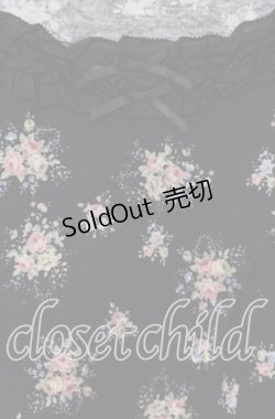 画像2: 【SALE】PINK HOUSE / ピコフリル使い花柄カットソー M クロ O-25-09-13-041-LO-TO-OW-ZT243