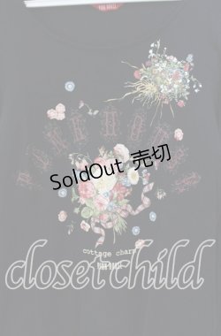 画像2: PINK HOUSE / ピンクコテージチャームptカットソー 3（M） クロ O-25-09-13-042-LO-TO-OW-OS