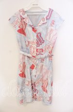 画像1: 【SALE】MILK / Patch girlワンピース  サックス O-25-09-13-004-ML-OP-IG-ZT091 (1)