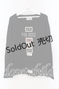 PINK HOUSE / ワッペン＆ロゴ使いカットソー  クロ O-25-09-13-045-LO-TO-OW-OS