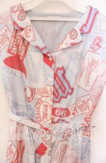 画像2: 【SALE】MILK / Patch girlワンピース  サックス O-25-09-13-004-ML-OP-IG-ZT091 (2)