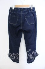 画像2: 【SALE】PINK HOUSE / 裾フリルクロップドパンツ M インディゴ O-25-09-13-048-LO-PA-OW-ZT038 (2)