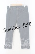 PINK HOUSE / 裾はしごレース使いデニムパンツ M ブルー O-25-09-13-050-LO-PA-OW-OS
