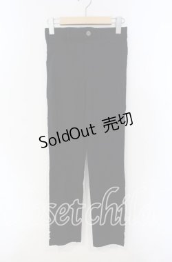 画像1: axes femme / 裾レースストレッチスキニー M クロ O-25-09-13-052-AX-PA-OW-ZT276