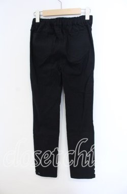 画像3: axes femme / 裾レースストレッチスキニー M クロ O-25-09-13-052-AX-PA-OW-OS