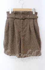 画像1: 【SALE】Fi.n.t / ラウンドシルエットチェック柄ショートパンツ  ブラウン O-25-09-13-054-CA-PA-IG-ZT359 (1)