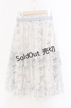 画像3: axes femme / ストライプローズ柄スカート F ラベンダー O-25-09-13-056-AX-SK-OW-OS