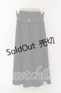 an another angelus / ダブルカラーベルトフレアースカート F ネイビー O-25-09-13-059-CA-SK-OW-OS