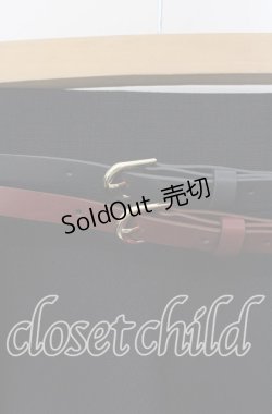 画像2: an another angelus / ダブルカラーベルトフレアースカート F ネイビー O-25-09-13-059-CA-SK-OW-OS