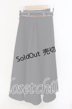 画像3: an another angelus / ダブルカラーベルトフレアースカート F ネイビー O-25-09-13-059-CA-SK-OW-OS