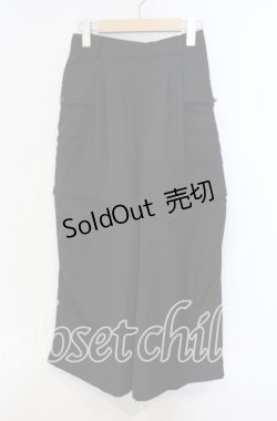 画像1: axes femme / 2WAYカーゴパンツ F クロ O-25-09-13-061-AX-PA-OW-OS