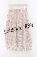 Jane Marple Dans Le Salon / Winter cherries panel skirt M ピンク系 O-25-09-13-067-JM-SK-IG-OS