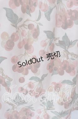 画像2: Jane Marple Dans Le Salon / Winter cherries panel skirt M ピンク系 O-25-09-13-067-JM-SK-IG-OS