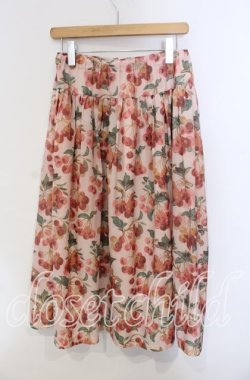 画像3: Jane Marple Dans Le Salon / Winter cherries panel skirt M ピンク系 O-25-09-13-067-JM-SK-IG-OS
