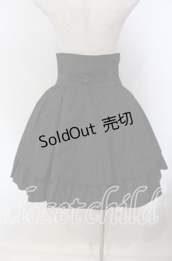 画像4: MIHO MATSUDA / 王冠ボタンストライプスカート M ブラック O-25-09-13-070-GO-SK-OW-OS