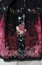 画像3: ALICE and the PIRATES / ゴーストタウンのメリィメイキング柄ジャンパースカートII  クロ O-25-09-13-073-PA-OP-OW-OS (3)
