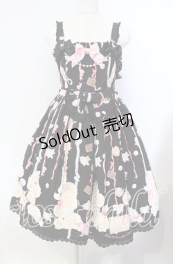 画像1: BABY,THE STARS SHINE BRIGHT / プードルちゃんのふしぎなポケット♪ココジャンパースカート  クロ O-25-09-13-074-BA-OP-OW-OS