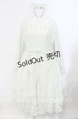 画像1: 草莓巫女 Nelly / コットン刺繍 ロリィタドレス ワンピース XXL 若草 O-25-09-13-075-LO-OP-OW-OS