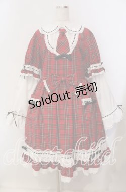 画像1: LIEF / LIEF in The Dreamワンピース XL レッドタータン O-25-09-13-076-LO-OP-OW-OS