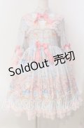 BABY,THE STARS SHINE BRIGHT / はなもも Shangri-La柄ワンピース  サックス O-25-09-13-077-BA-OP-IG-OS
