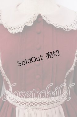 画像2: axes femme kawaii / 童話の小公女ワンピース M ワイン O-25-09-13-078-AX-OP-OW-OS