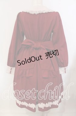 画像5: axes femme kawaii / 童話の小公女ワンピース M ワイン O-25-09-13-078-AX-OP-OW-OS