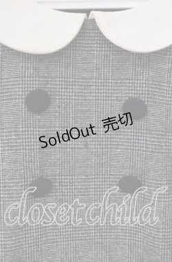 画像2: Fi.n.t / グレンチェックワンピース  グレー O-25-09-13-084-CA-OP-IG-ZT093