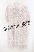 Jane Marple / Harmony cross stitch collar dress ドレス M アカ O-25-09-13-086-JM-OP-IG-OS