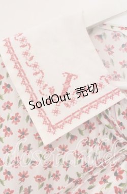 画像2: Jane Marple / Harmony cross stitch collar dress ドレス M アカ O-25-09-13-086-JM-OP-IG-OS