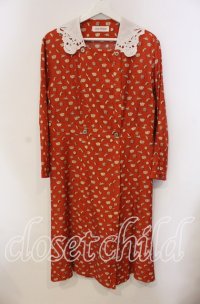 Jane Marple / Tumbling Diceのグースカラードレス M オレンジ O-25-09-13-087-JM-OP-IG-ZT099