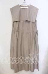 Jane Marple Dans Le Salon / Vintage marine collar dress ドレス M ベージュ O-25-09-13-088-JM-OP-IG-ZT093