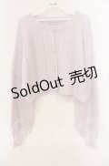 axes femme POETIQUE / モヘアショートニットカーディガン  ラベンダー O-25-09-13-009-AX-TO-IG-OS