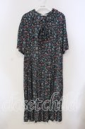 Jane Marple / Wild cherry gather dress ドレス M ネイビー O-25-09-13-091-JM-OP-IG-OS