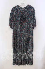 Jane Marple / Wild cherry gather dress ドレス M ネイビー O-25-09-13-091-JM-OP-IG-ZT100