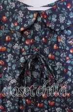画像2: 【SALE】Jane Marple / Wild cherry gather dress ドレス M ネイビー O-25-09-13-091-JM-OP-IG-ZT100 (2)