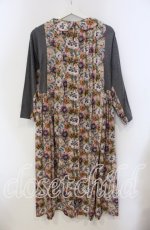 画像3: 【SALE】Jane Marple Dans Le Salon / T-cloth・Poppy amelie dress ドレス M グレー×ピンク O-25-09-13-092-JM-OP-IG-ZT100 (3)