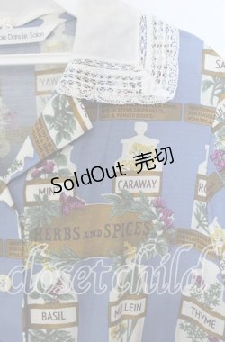 画像2: Jane Marple Dans Le Salon / Herbs&Spicesのレースカラーワンピース M サックス O-25-09-13-093-JM-OP-IG-OS