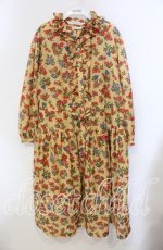 画像1: Jane Marple Dans Le Salon / Flowers of Jouy layered dress M イエロー O-25-09-13-097-JM-OP-IG-ZT094 (1)