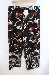 PINK HOUSE / little sunny bite×PINK HOUSE Flower print bomber pants パンツ  クロ O-25-09-13-102-LO-PA-IG-ZI