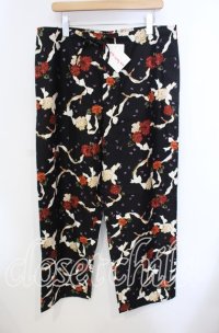 PINK HOUSE / little sunny bite×PINK HOUSE Flower print bomber pants パンツ  クロ O-25-09-13-102-LO-PA-IG-ZI