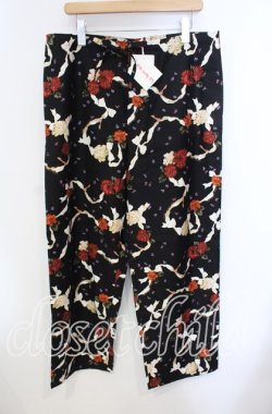 画像1: PINK HOUSE / little sunny bite×PINK HOUSE Flower print bomber pants パンツ  クロ O-25-09-13-102-LO-PA-IG-OS