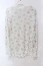 画像2: 【SALE】m petit by misako / 花柄シアープルオーバー M アイボリー O-25-09-13-103-LO-TO-OW-ZT099 (2)