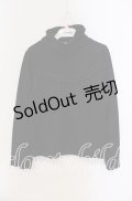 axes femme / レース切替リブタートル  クロ O-25-09-13-011-AX-TO-IG-OS