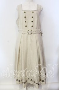 Kurumi Collaboration / マリンアカデミアジャンパースカート 4L アイボリー O-25-09-13-110-LO-OP-OW-ZT097