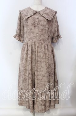 画像1: m petit by misako / トワルドジュイセーラーワンピース 3L ピンク O-25-09-13-112-LO-OP-OW-OS