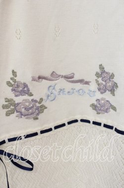 画像2: axes femme / sajou刺繍入ニットカーデ  生成り O-25-09-13-013-AX-TO-IG-OS