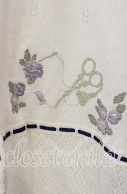 画像3: axes femme / sajou刺繍入ニットカーデ  生成り O-25-09-13-013-AX-TO-IG-OS
