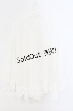 画像3: axes femme / 刺繍入りリボンロングブラウス M 生成り O-25-09-13-018-AX-BL-IG-OS