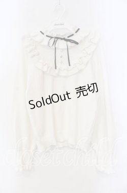 画像1: axes femme / ヨークフリルニット  シロ O-25-09-13-020-AX-TO-IG-OS