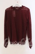 axes femme / フラワー総レースインナー  ワイン O-25-09-13-026-AX-TO-IG-OS
